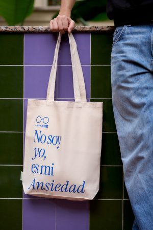 Tote bag Beige - No soy yo es mi ansiedad