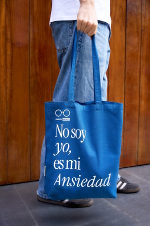 Tote bag Azul - No soy yo es mi ansiedad